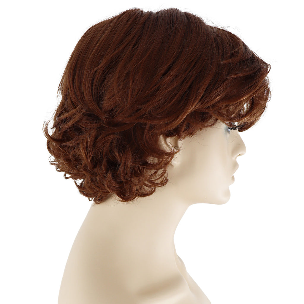 Epic Cosplay Aion Wig Light Brown Side View Woman