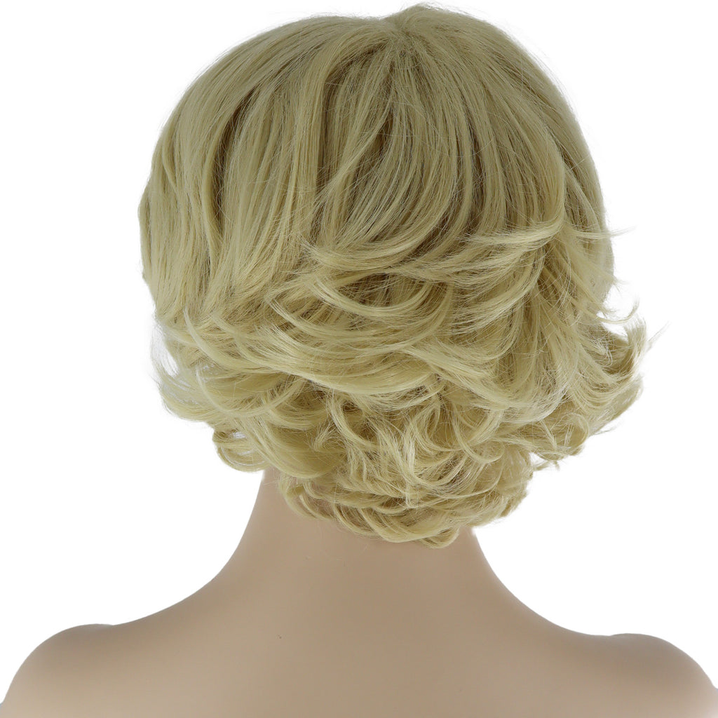 Epic Cosplay Aion Wig Natural Blond Back View Woman