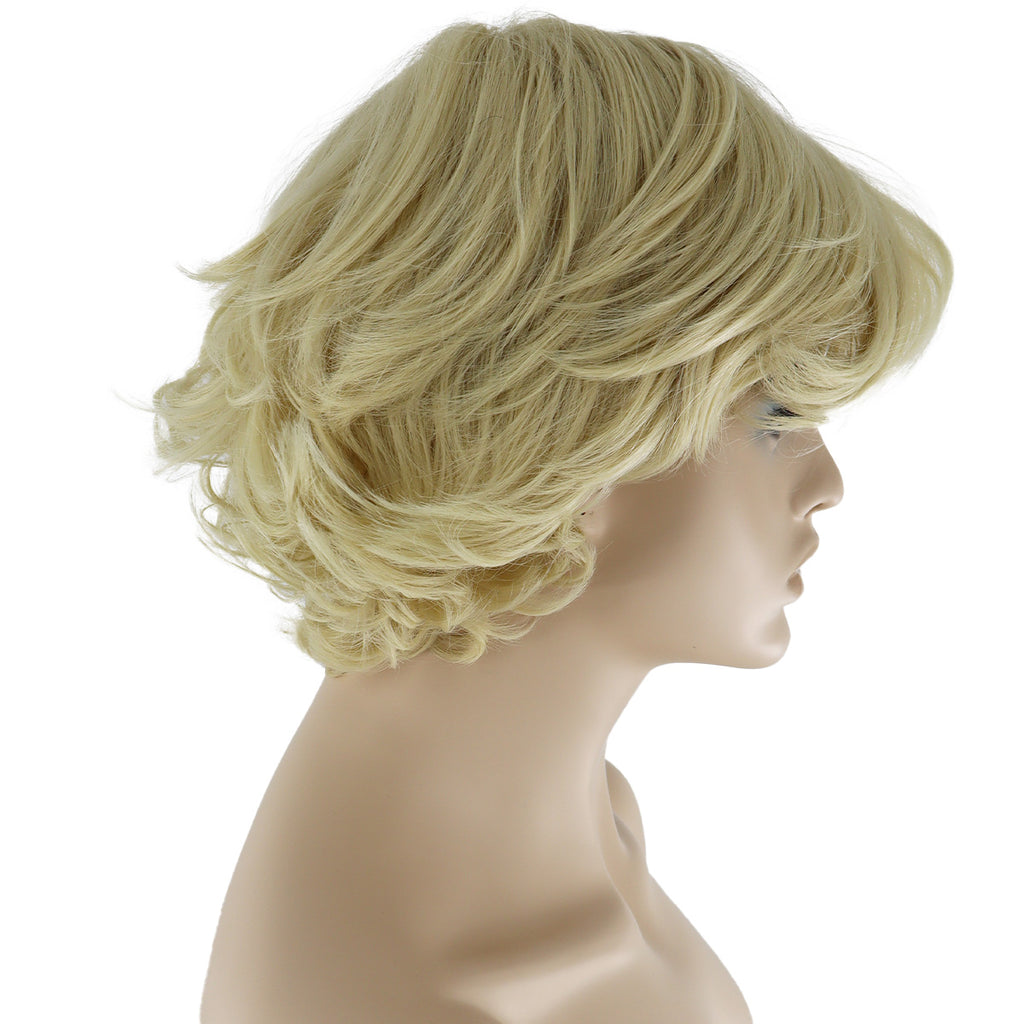 Epic Cosplay Aion Wig Natural Blond Side View Woman