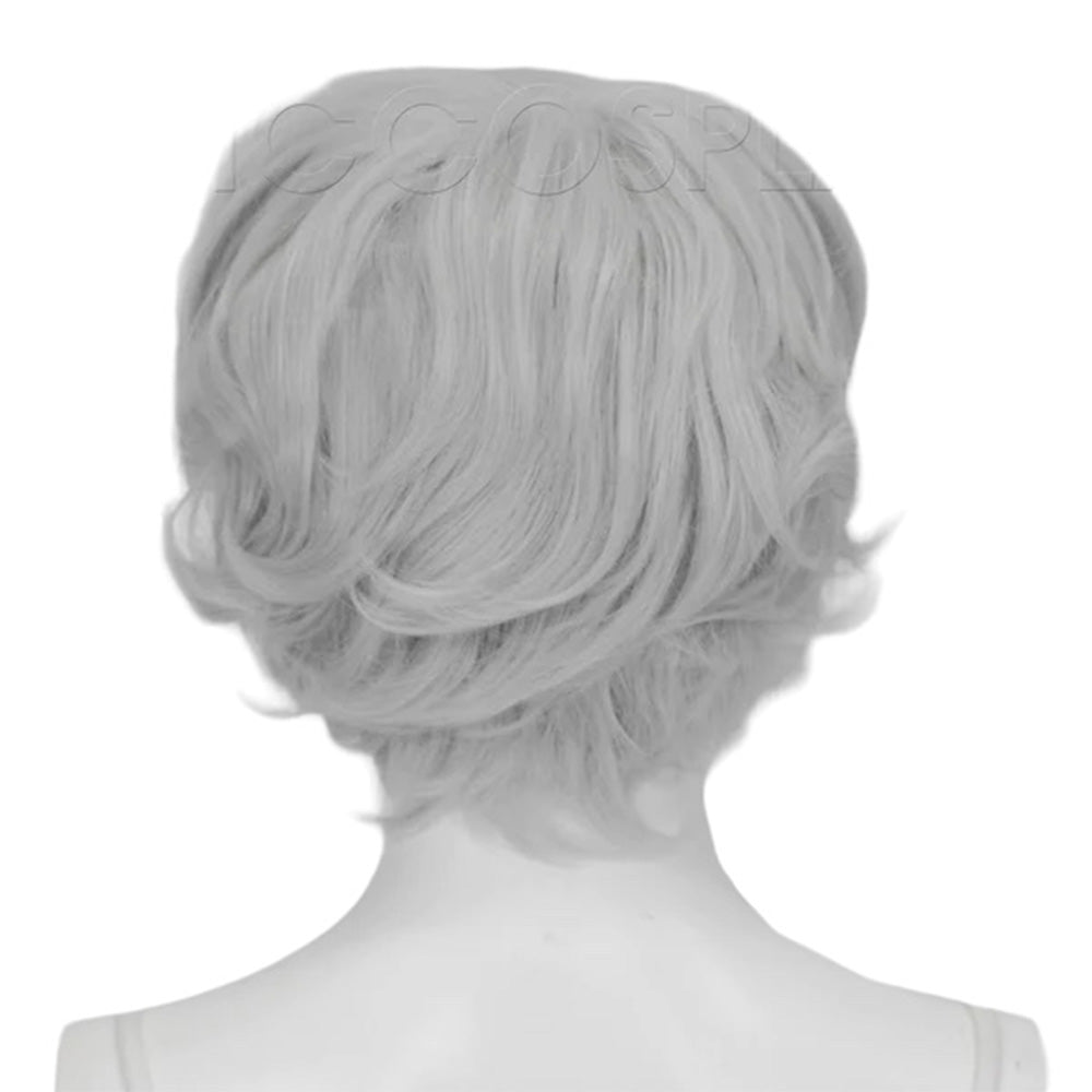Epic Cosplay Aion Wig Silvery Grey Back View