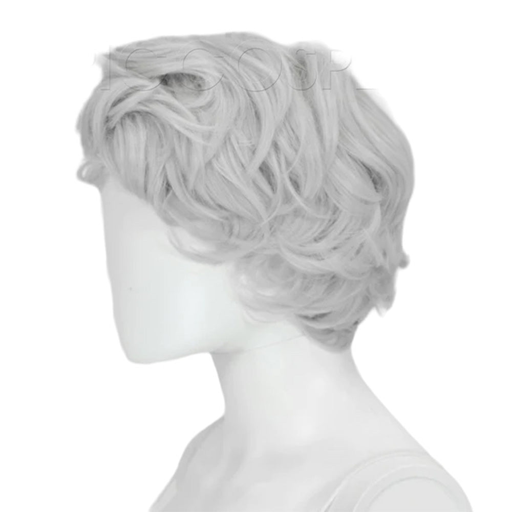 Epic Cosplay Aion Wig Silvery Grey Side View