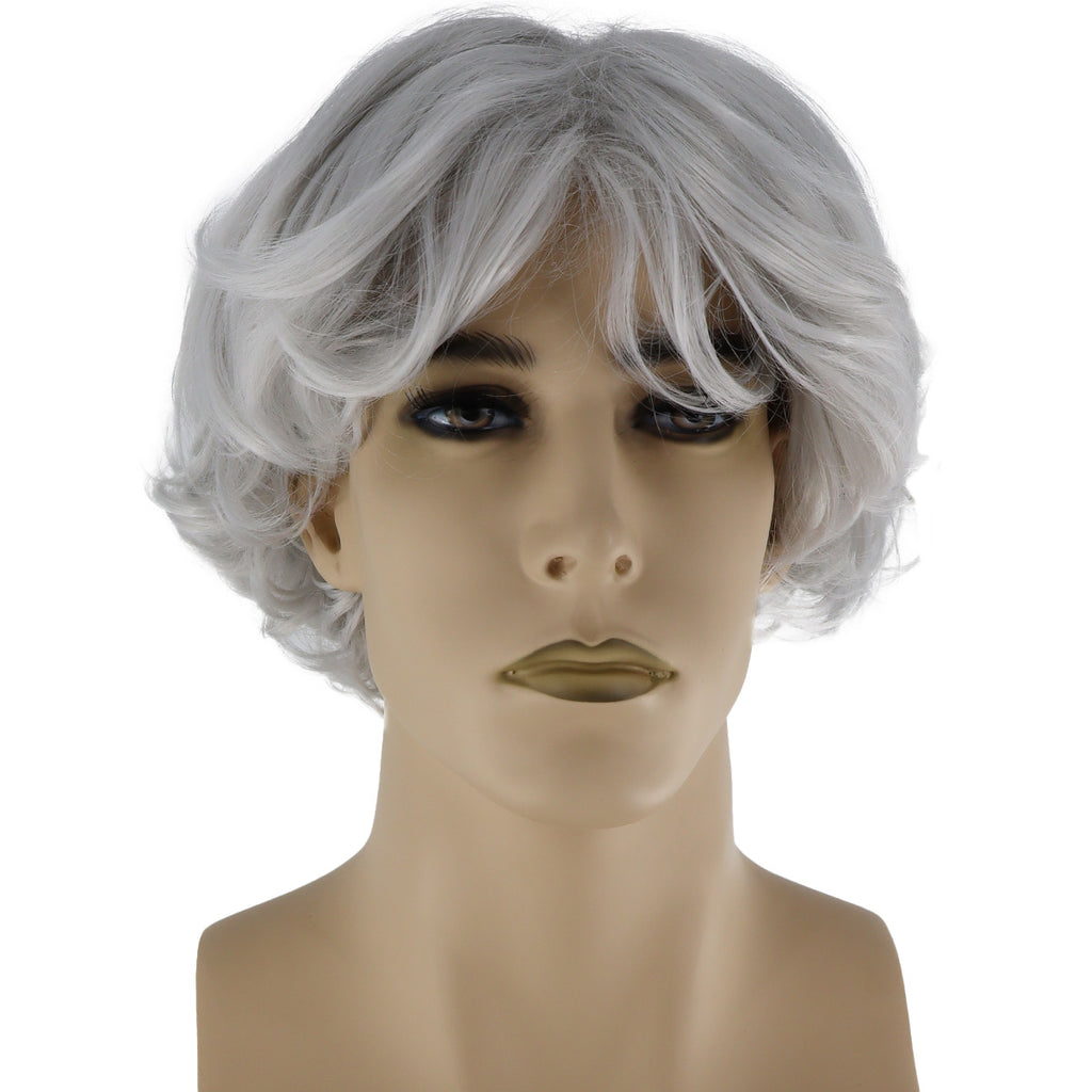 Epic Cosplay Aion Wig Silvery Grey Front View Man