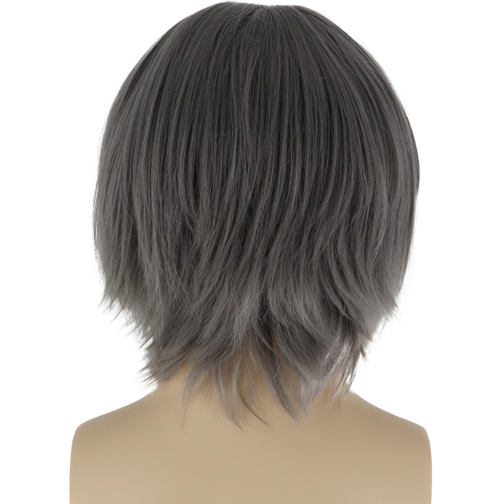 Epic Cosplay Aphrodite Wig Gun Metal Grey Back View Man