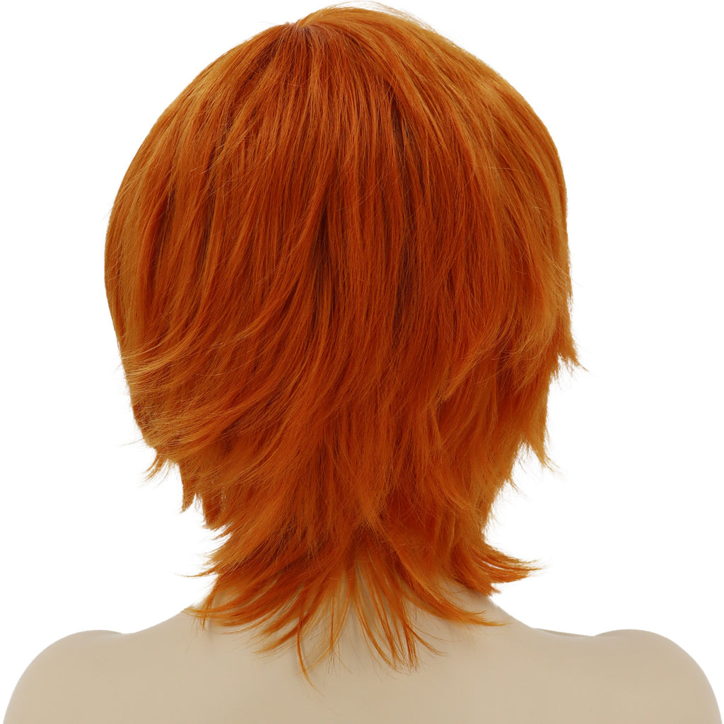 Epic Cosplay Apollo Autumn Orange Wig Back View Woman