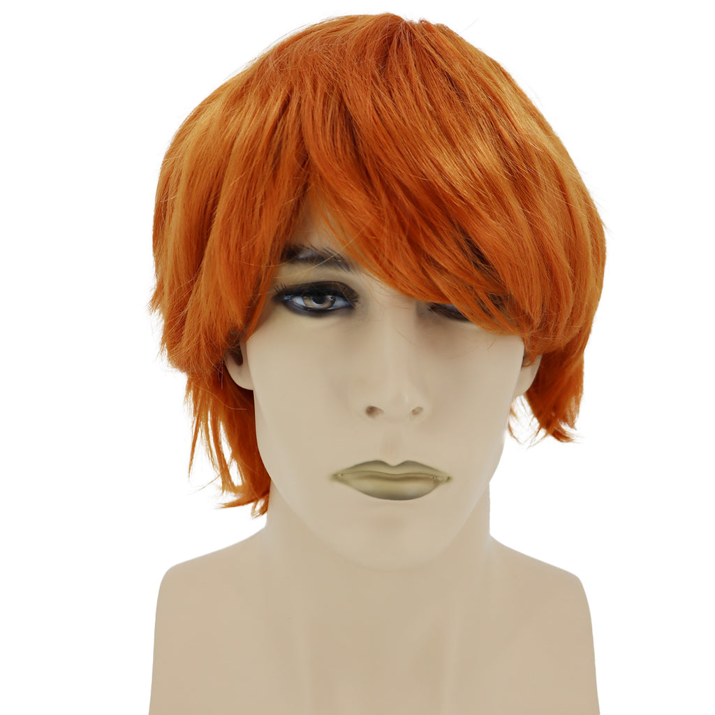 Epic Cosplay Apollo Autumn Orange Wig Front View Man