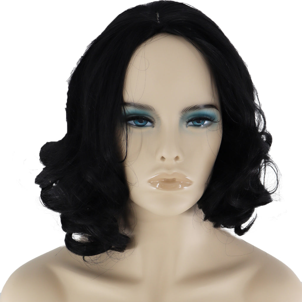 Epic Cosplay Wig Aries Black Front View Woman