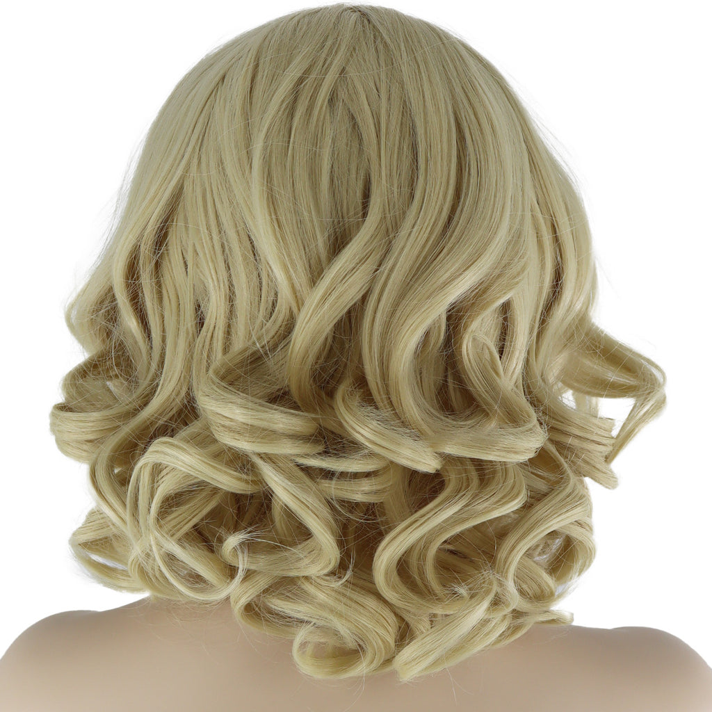 Epic Cosplay Wig Aries Natural Blond Back View Woman