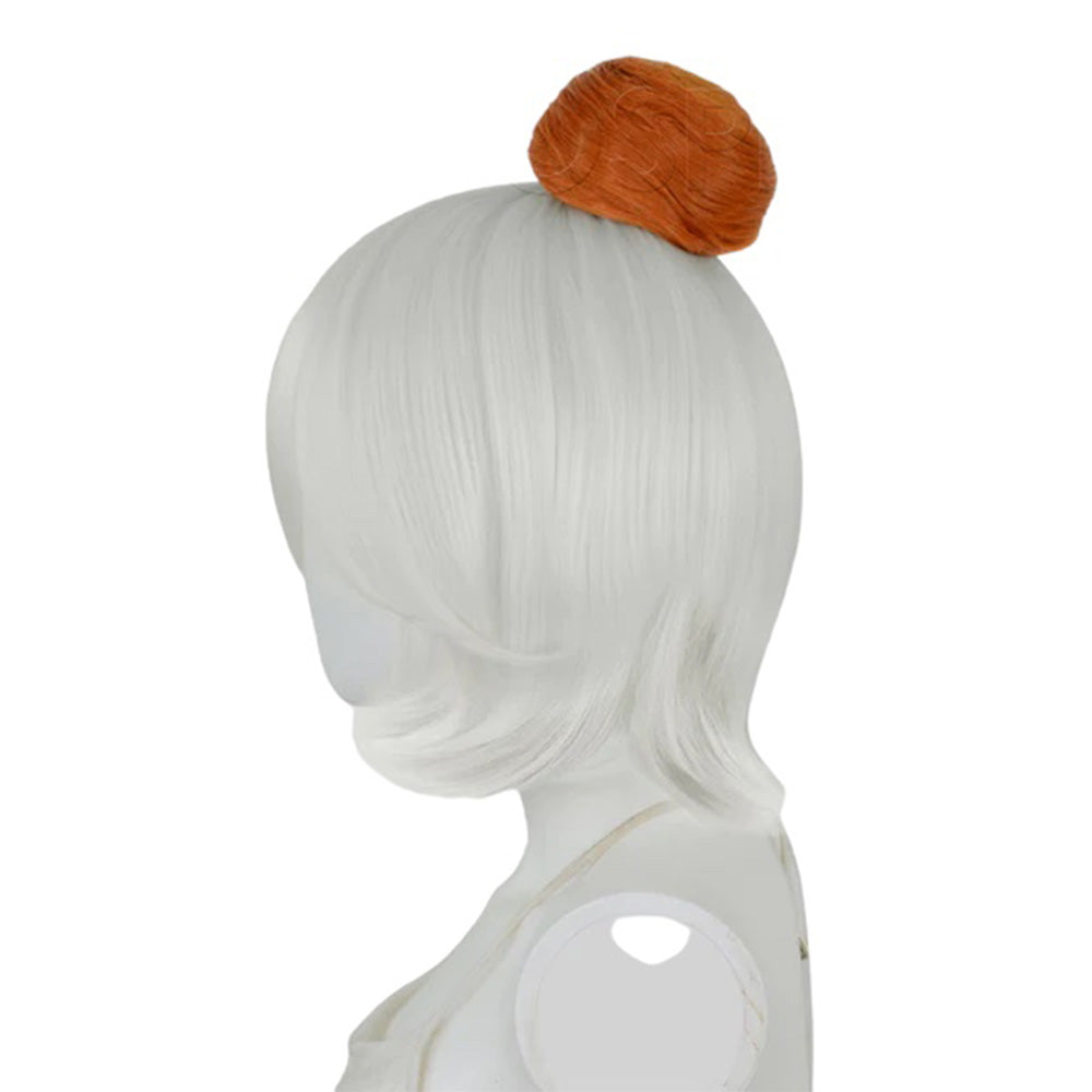 Epic Cosplay Hair Bun Autumn Orange Side View