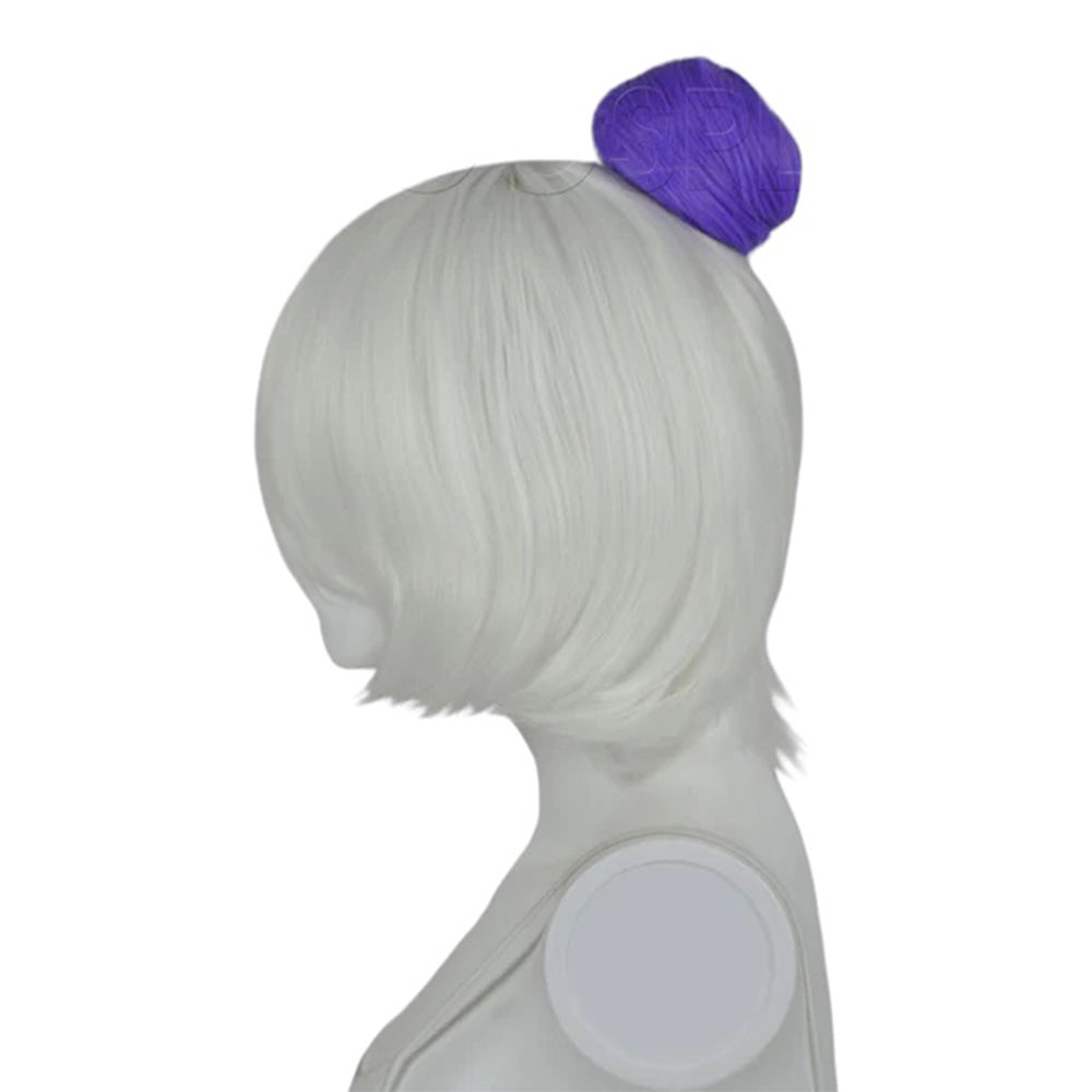 Epic Cosplay Hair Bun Classic Purple Side View