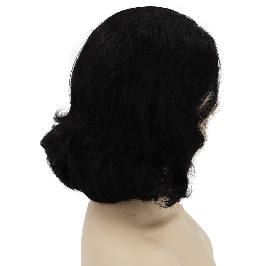 Eternity Wig by West Bay color Black Side View Woman