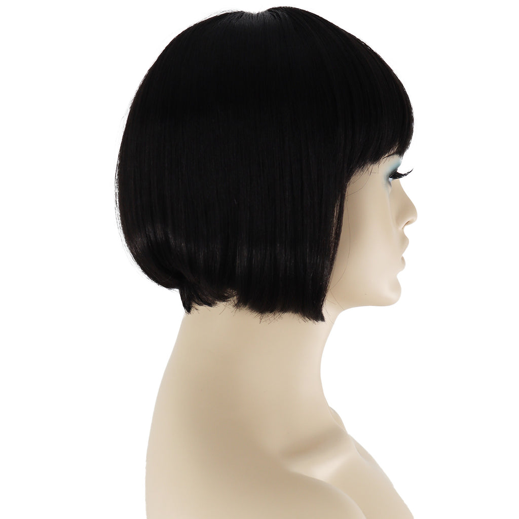 West Bay Eve Wig Black Side View Woman