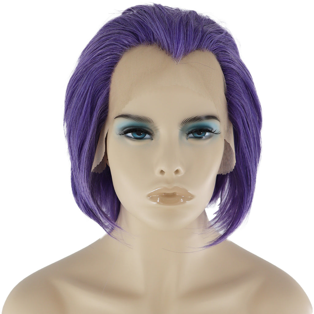 Epic Cosplay Hades Wig Classic Purple Front View Woman