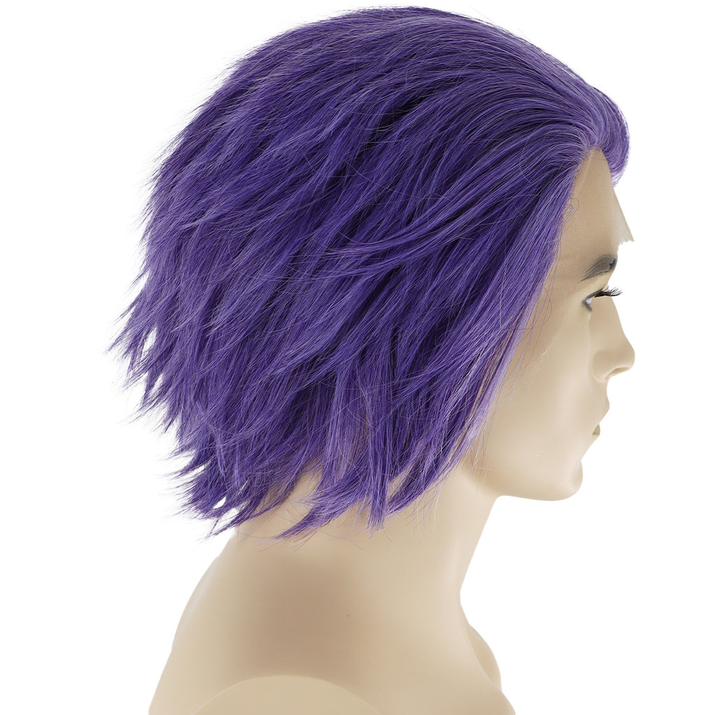 Epic Cosplay Hades Wig Classic Purple Side View Man