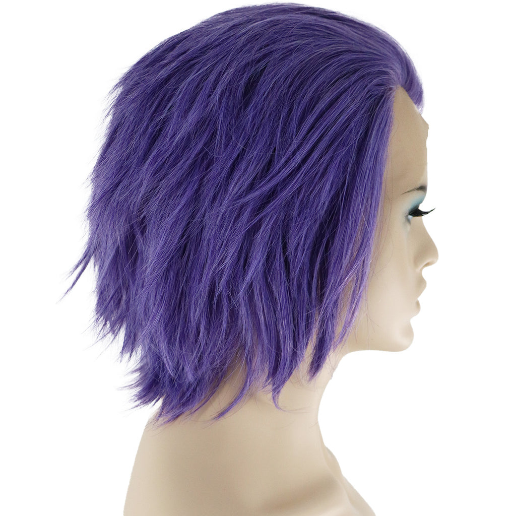 Epic Cosplay Hades Wig Classic Purple Side View Woman