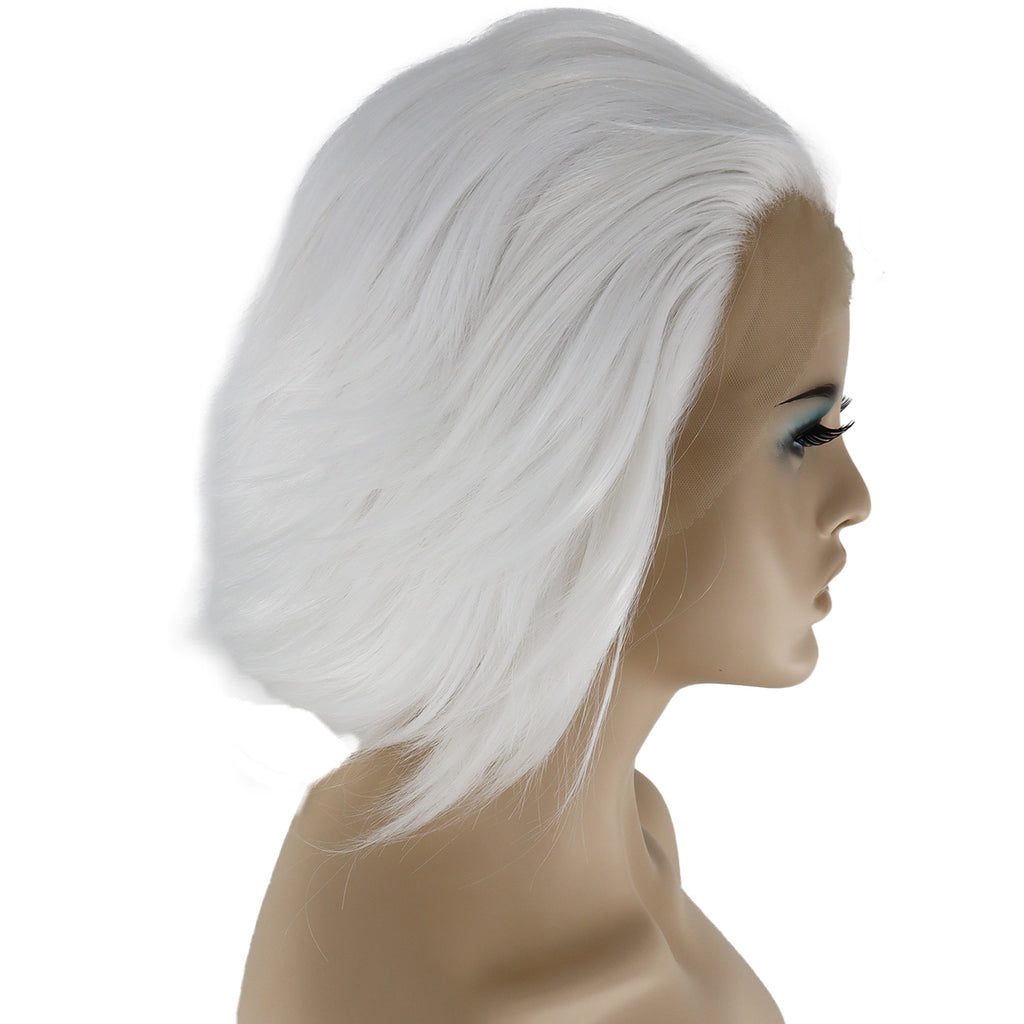 Epic Cosplay Hades Wig Classic White Side View Woman