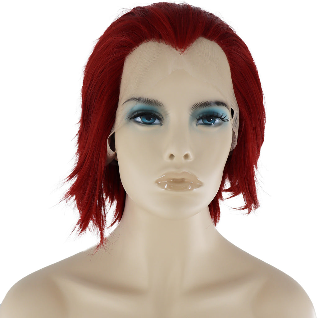 Epic Cosplay Hades Wig Dark Red Front View Woman