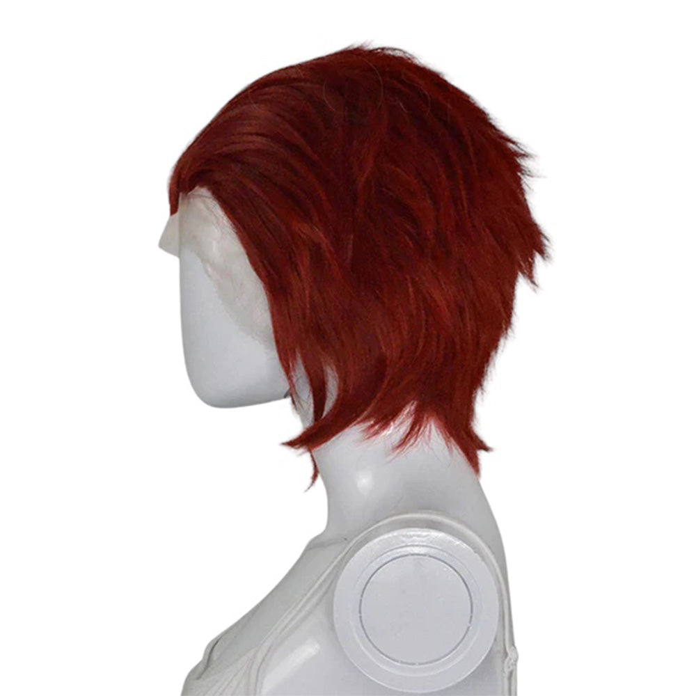 Epic Cosplay Hades Wig Dark Red Side View