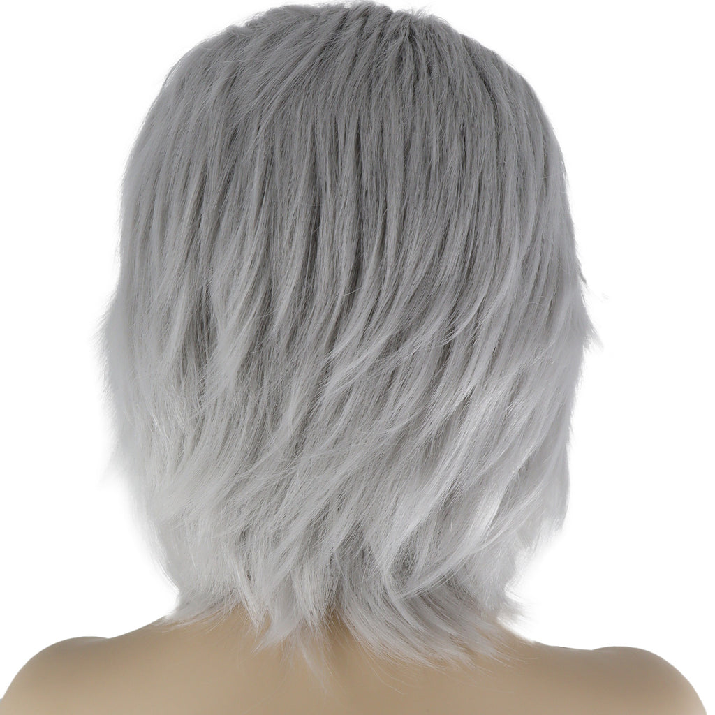 Epic Cosplay Hades Wig Silvery Grey Back View Woman