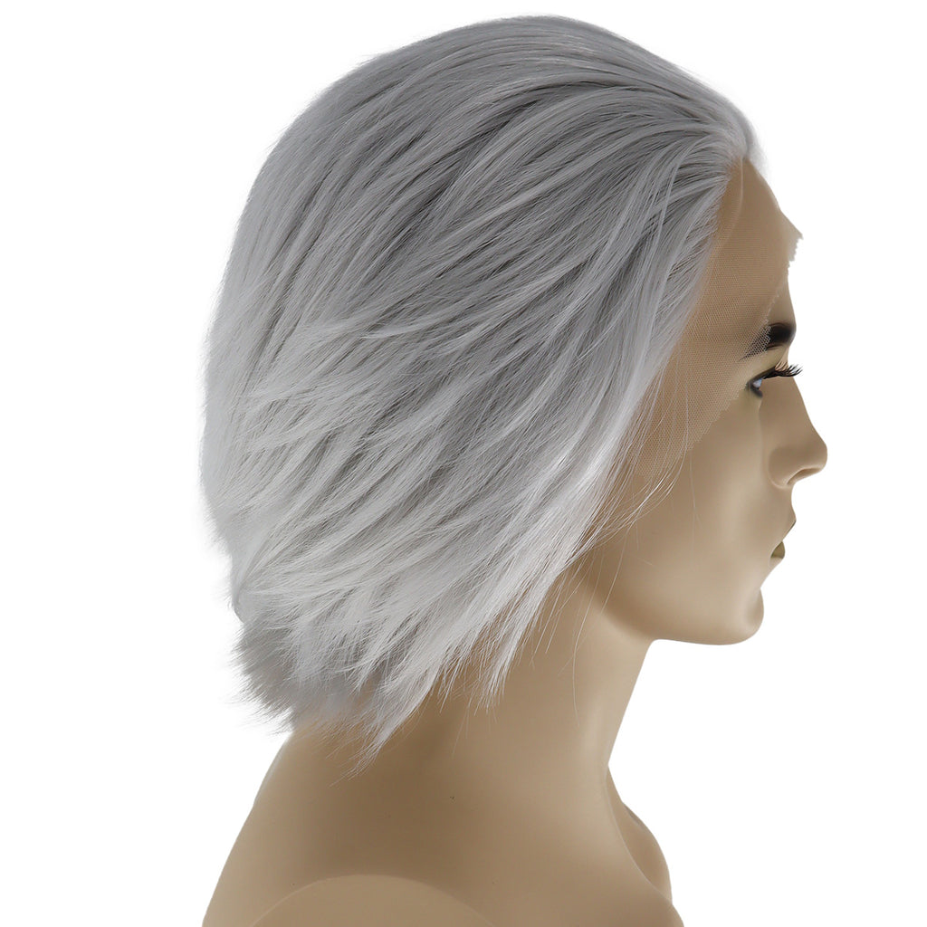 Epic Cosplay Hades Wig Silvery Grey Side View Man