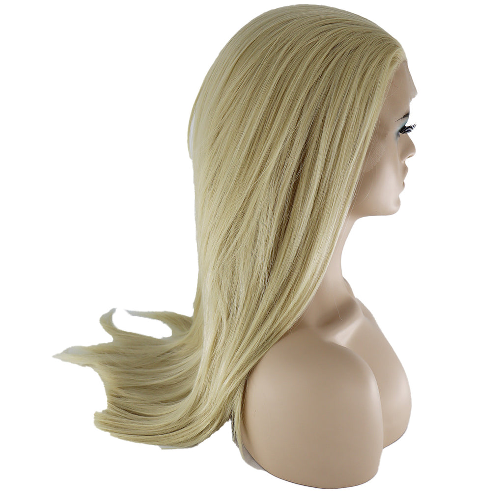 Epic Cosplay Hecate Wig Natural Blond Mix Side View Woman