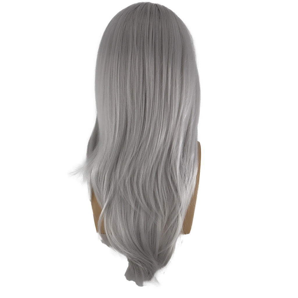 Epic Cosplay Hecate Wig Silver Grey Mix Back View Man