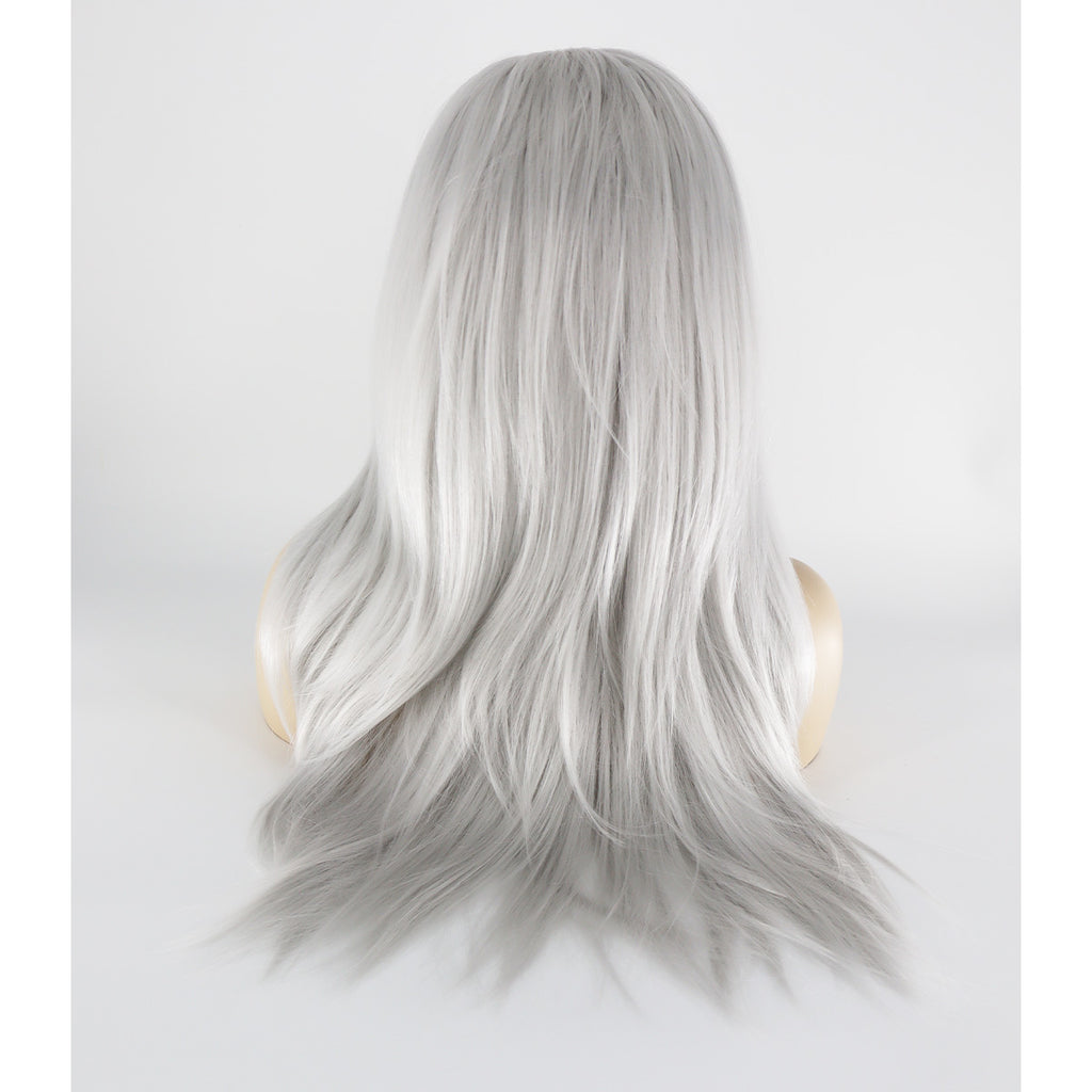 Epic Cosplay Hecate Wig Silver Grey Mix Back View Woman