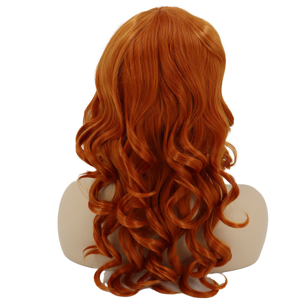 Epic Cosplay Hestia Wig Autumn Orange Back View Woman