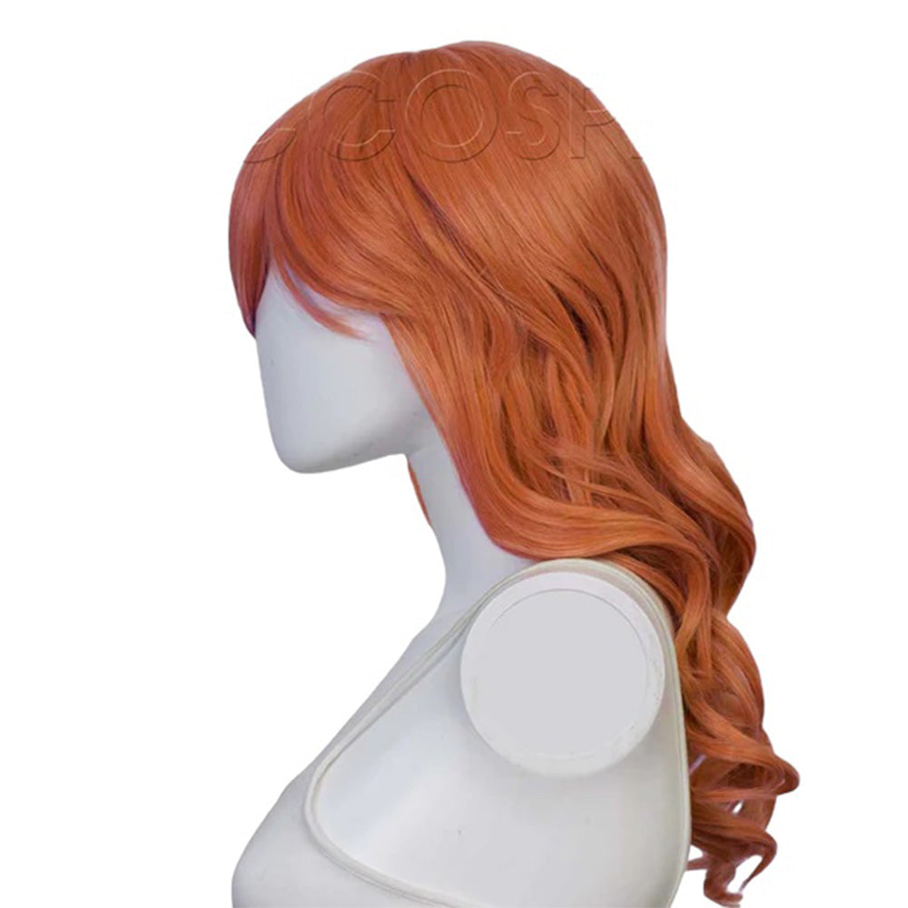 Epic Cosplay Hestia Wig Autumn Orange Side View