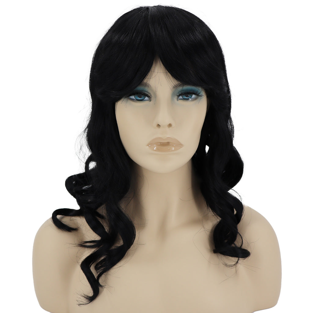 Epic Cosplay Hestia Wig Black Front View Woman