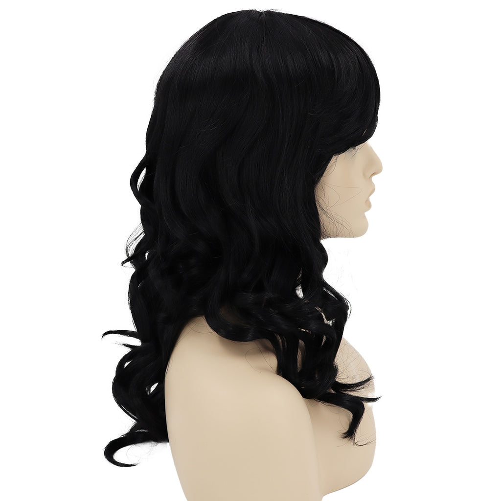 Epic Cosplay Hestia Wig Black Side View Woman