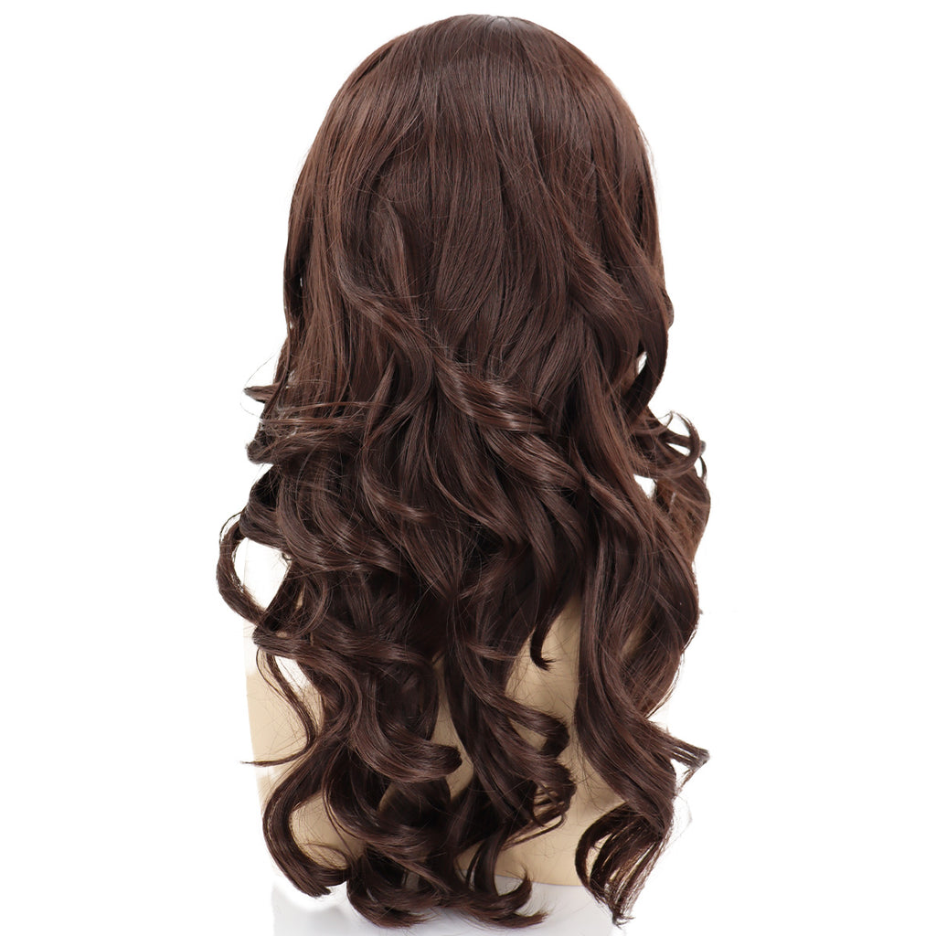 Epic Cosplay Hestia Wig Dark Brown Back View Man