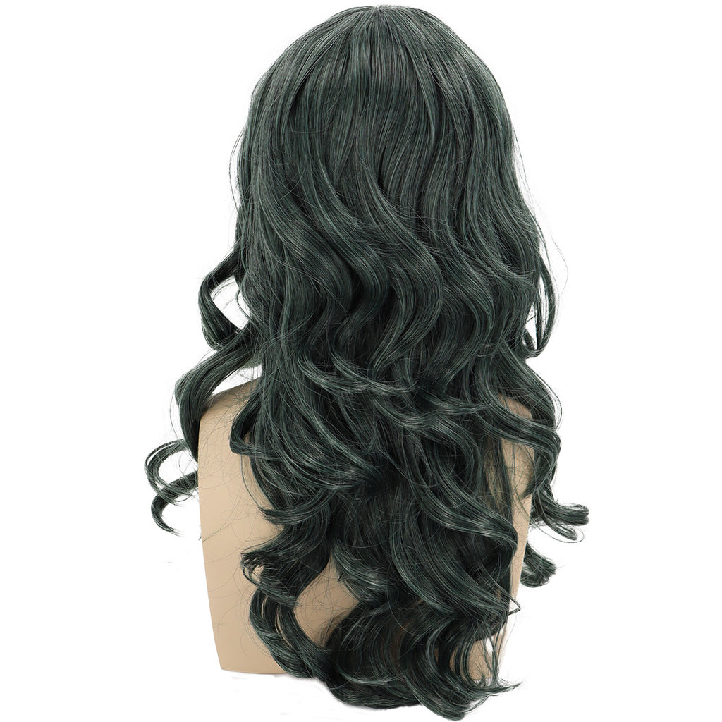 Epic Cosplay Hestia Wig Forest Green Mix Back View Man