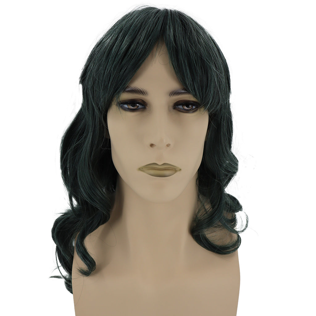 Epic Cosplay Hestia Wig Forest Green Mix Front View Man