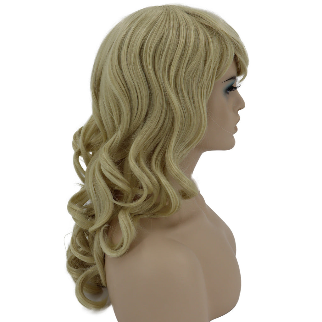 Epic Cosplay Hestia Wig Natural Blond Side View Woman