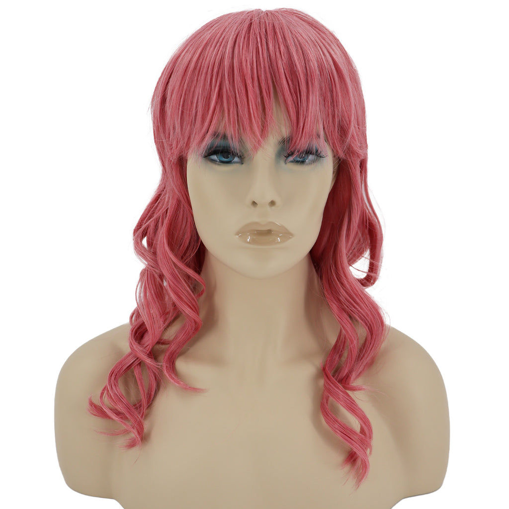 Epic Cosplay Hestia Wig Princess Pink Mix Front View Woman