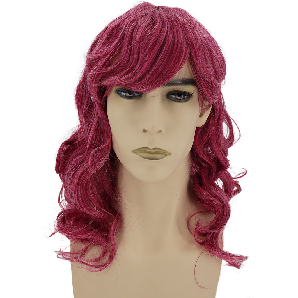 Epic Cosplay Hestia Wig Raspberry Pink Mix Front View Man