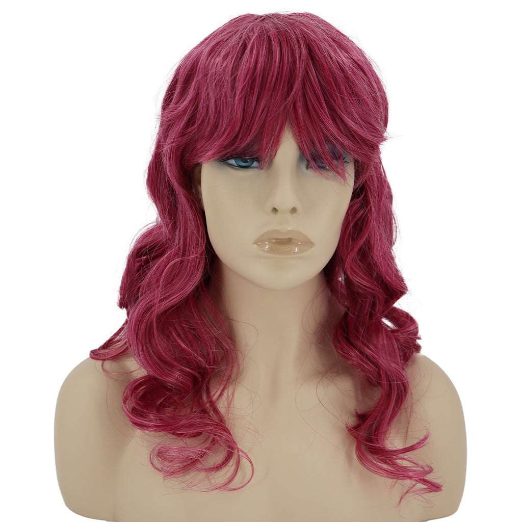 Epic Cosplay Hestia Wig Raspberry Pink Mix Front View Woman