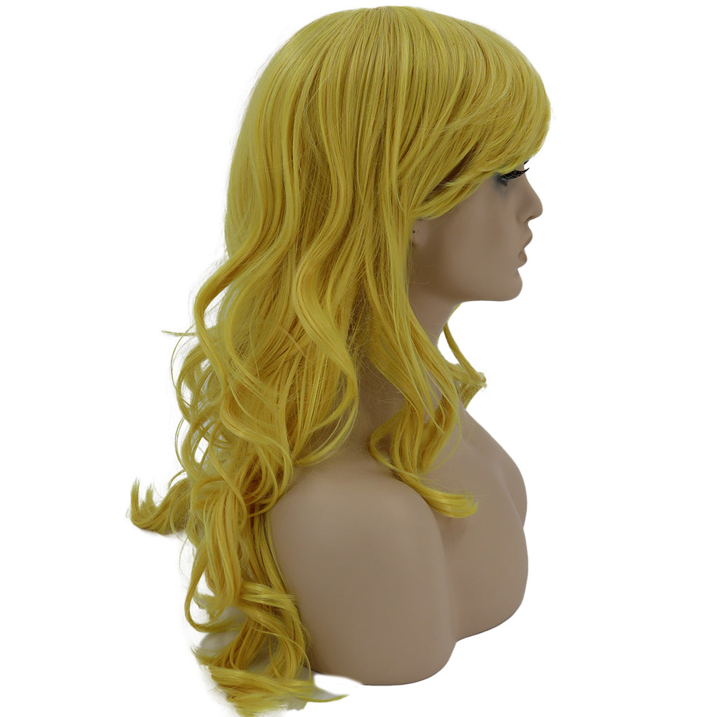 Epic Cosplay Hestia Wig Rich Butterscotch Blond Side View Woman