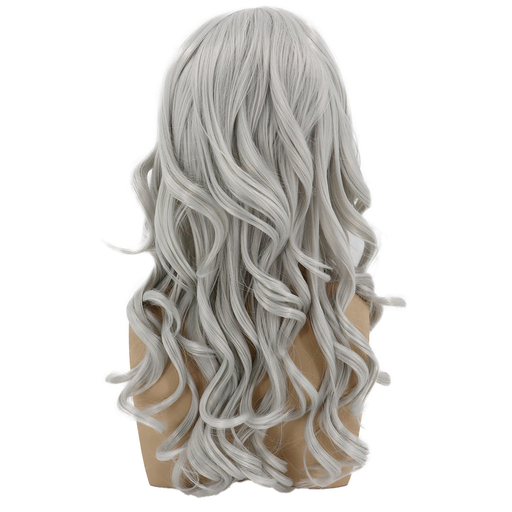 Epic Cosplay Hestia Wig Silvery Grey Back View Man