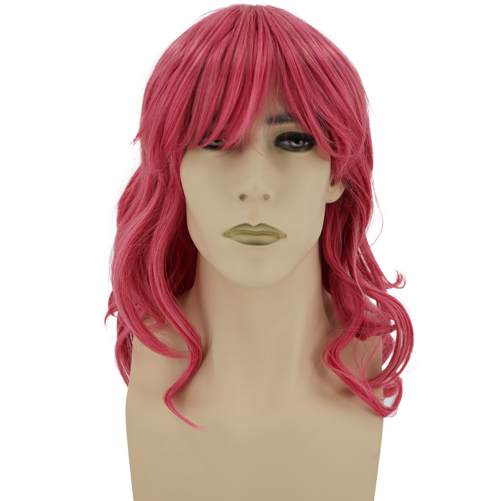 Epic Cosplay Hestia Wig Sky Magenta Front View Man