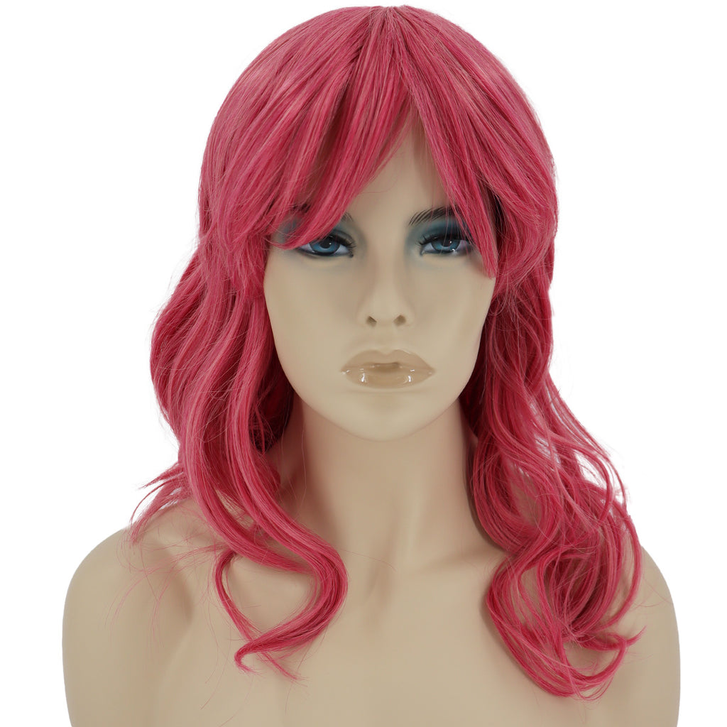 Epic Cosplay Hestia Wig Sky Magenta Front View Woman