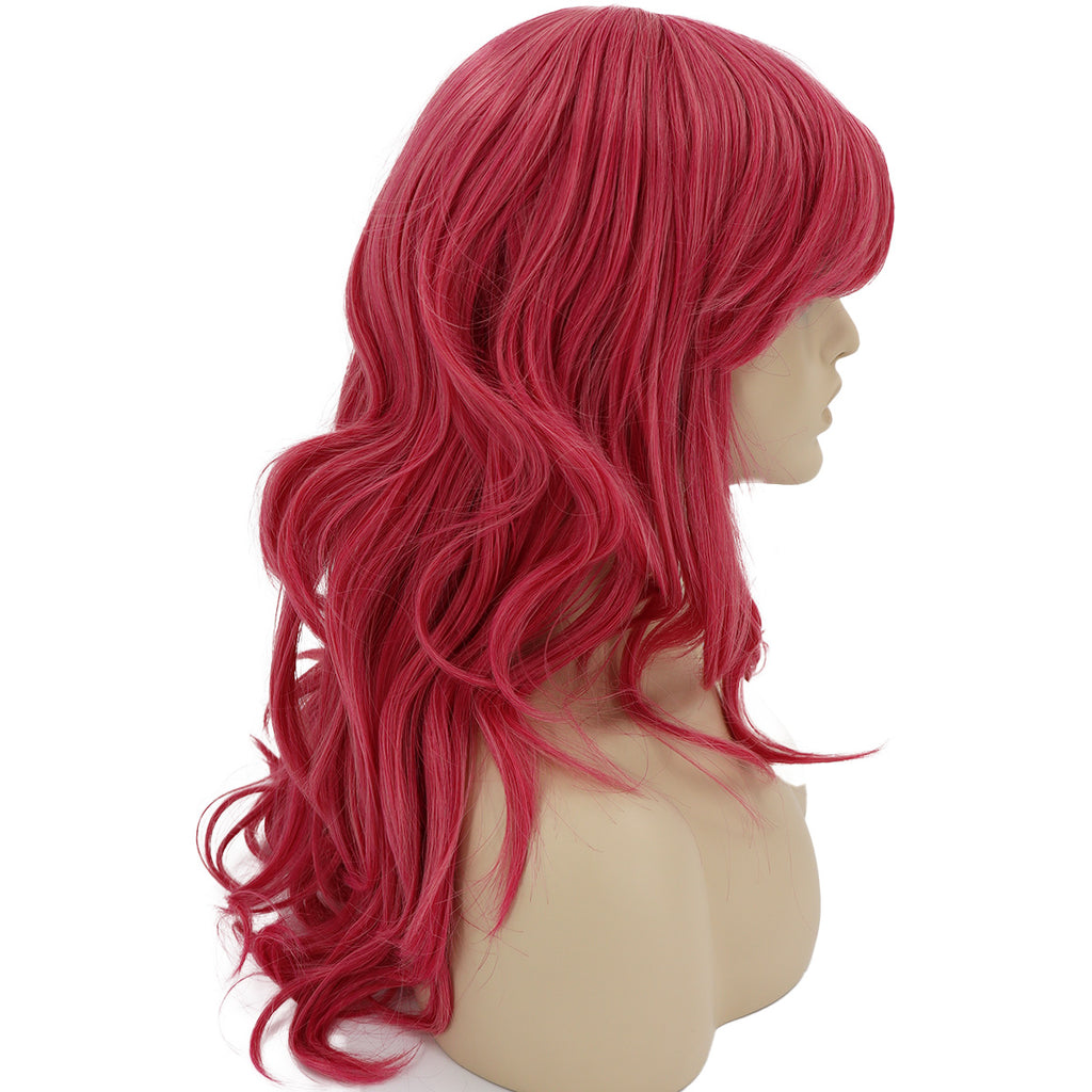 Epic Cosplay Hestia Wig Sky Magenta Side View Woman