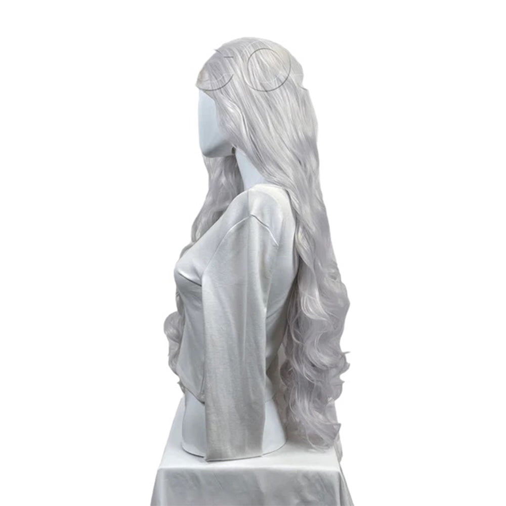 Epic Cosplay Urania Wig Silvery Grey Side View