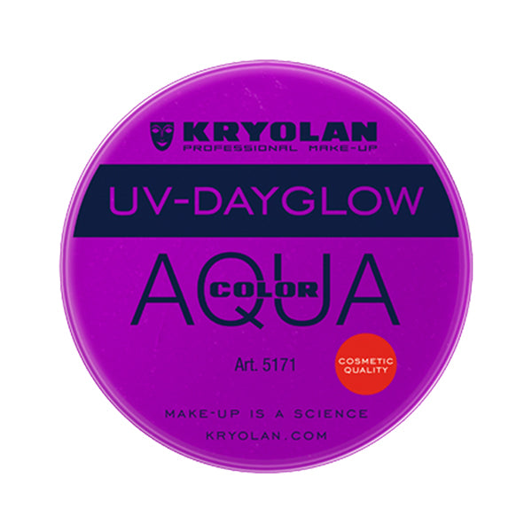 Kryolan AquaColor UV Dayglow Size 8 ml color uv purple