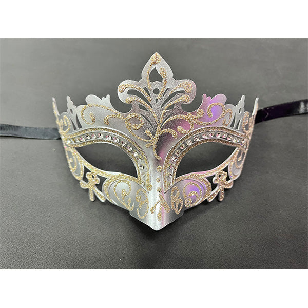 KBW Facile Masquerade Mask color silver