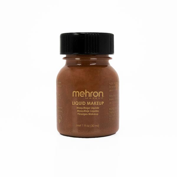 Mehron Liquid Makeup size 1oz color sable brown