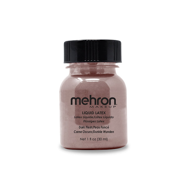 Mehron Liquid Latex Size 1 ounce color dark flesh
