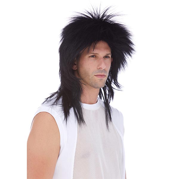 Long Rocker Wig by West Bay color black