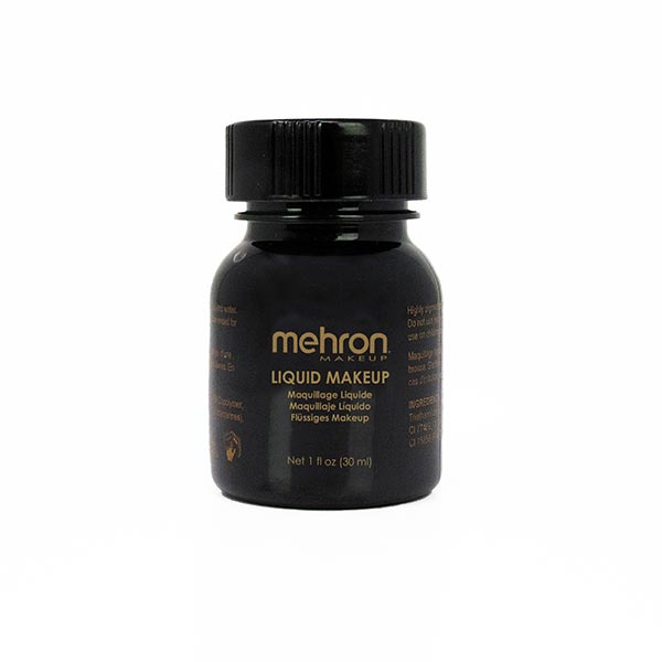 Mehron Liquid Makeup Size 1 ounce color black