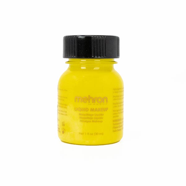 Mehron Liquid Makeup Size 1 ounce color yellow